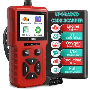 Car Code Reader OBD2 Scanner with Smog Check & Check Engine Light Reset, Read/Clear Error Code, Live Data, DTC Lookup, On-Board Monitor Test, Diagnostic Scan Tool for Cars After 1996