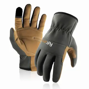 1/3 Pairs Ultra-Flexible Machine Work Gloves for Carpentry & Hiking, Olive, Unisex Design for Gardening