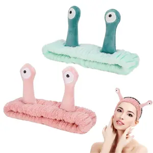 Limited Christmas Sale: Cute Cartoon Snail Headbands - 2 Pack in Coral , TikTok Viral 2024, Elastic & Comfortable Headbands for Women