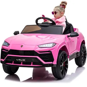 First Ride On Lamborghini Urus 12V Ride On Car for Kids, Pink Electric Car with Remote & Music, Perfect Christmas Gift | Black Friday Deal