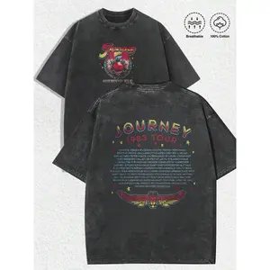 Washed T-shirt Journey 1983 World Tour F/B Smoke T-Shirt