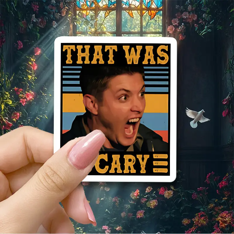 Terrifying Supernatural Dean Winchester Stickers, Durable, Easy To Stick, Weather Resistant, Suitable for Laptops, Cars, Suitcases, Bumpers, Refrigerators, Windows, Toolboxes, Motorcycles, Car Decals, Decal For Cars