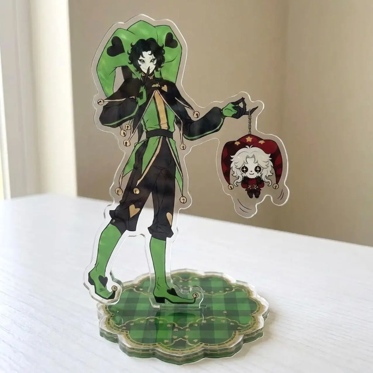 The Freak Circus 10cm Acrylic Standee, Pierrot Harlequin Desk Decor, Freak Circus Fan Art