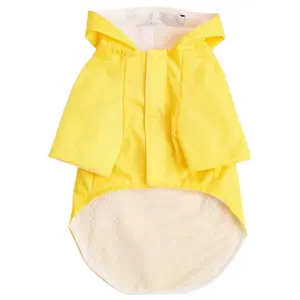 Dog Waterproof Raincoat Cute Hoodie Poncho With Reflective Stripe Lightweight Pet Rain Jacket