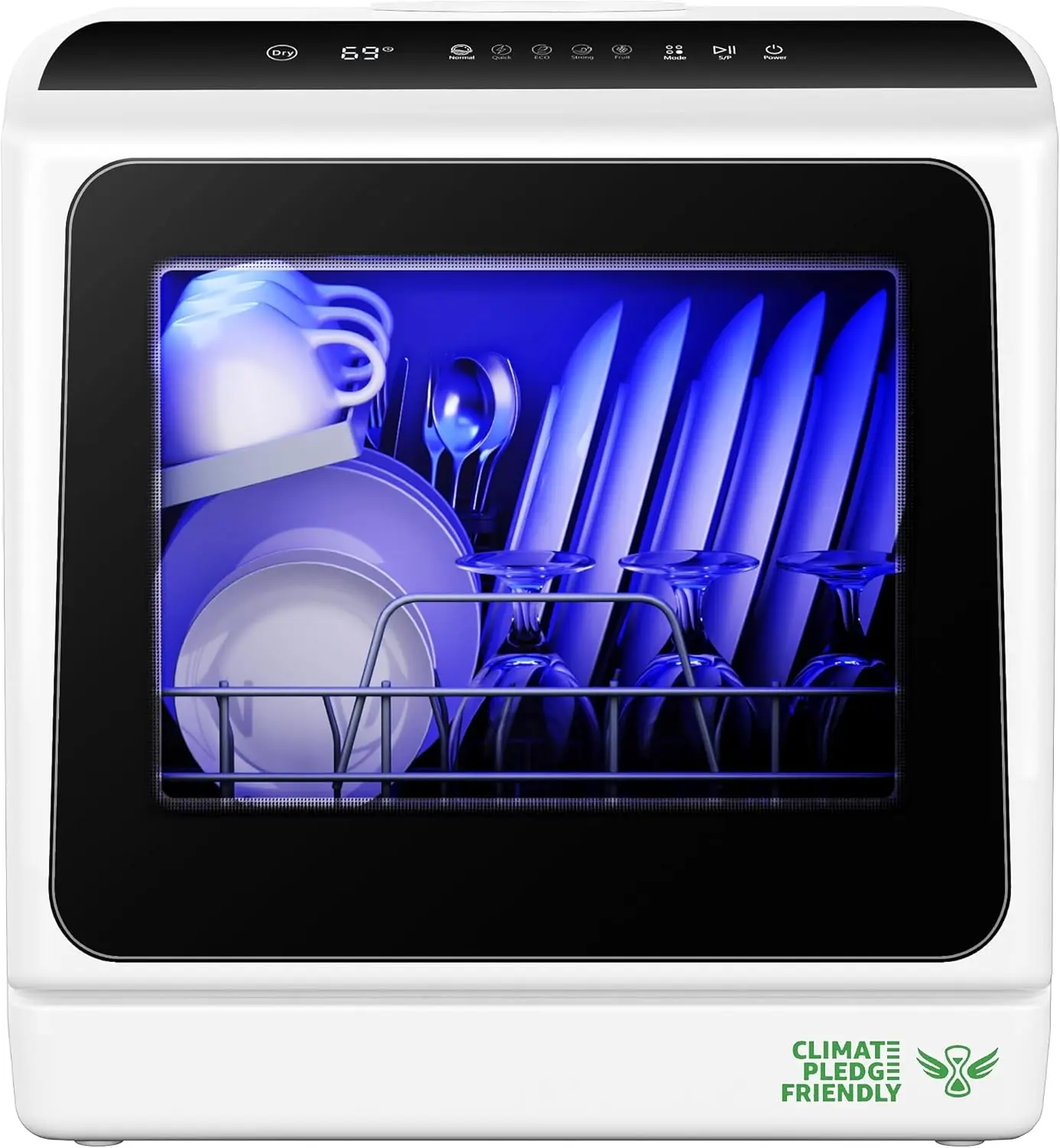 Veluxe Countertop Dishwasher Portable, 6 Programs with 40 dB, No Hookup