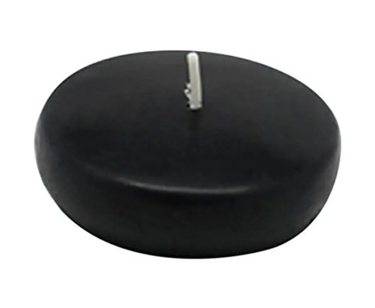 Black Floating Wax Candles, 2.25 inches, 24-Piece Set, Hand-Poured Home Decor Accent, Household Candle for All Rooms, Ideal Gift for Home Supplies Enthusiasts