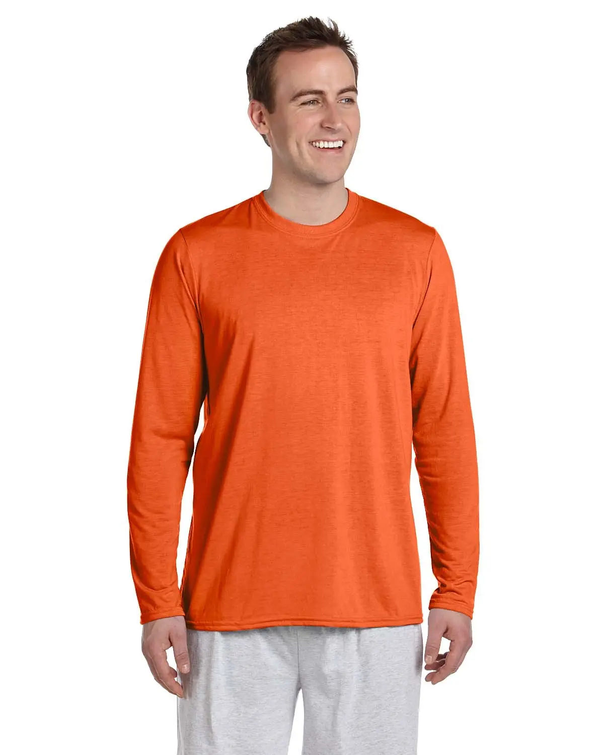 Gildan Adult Performance Long-Sleeve T-Shirt Collar Jersey
