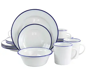 Martha Stewart Fine Ceramic 16 Piece DinnerwareSet Martha Stewart Fine Ceramic 16 Piece DinnerwareSet