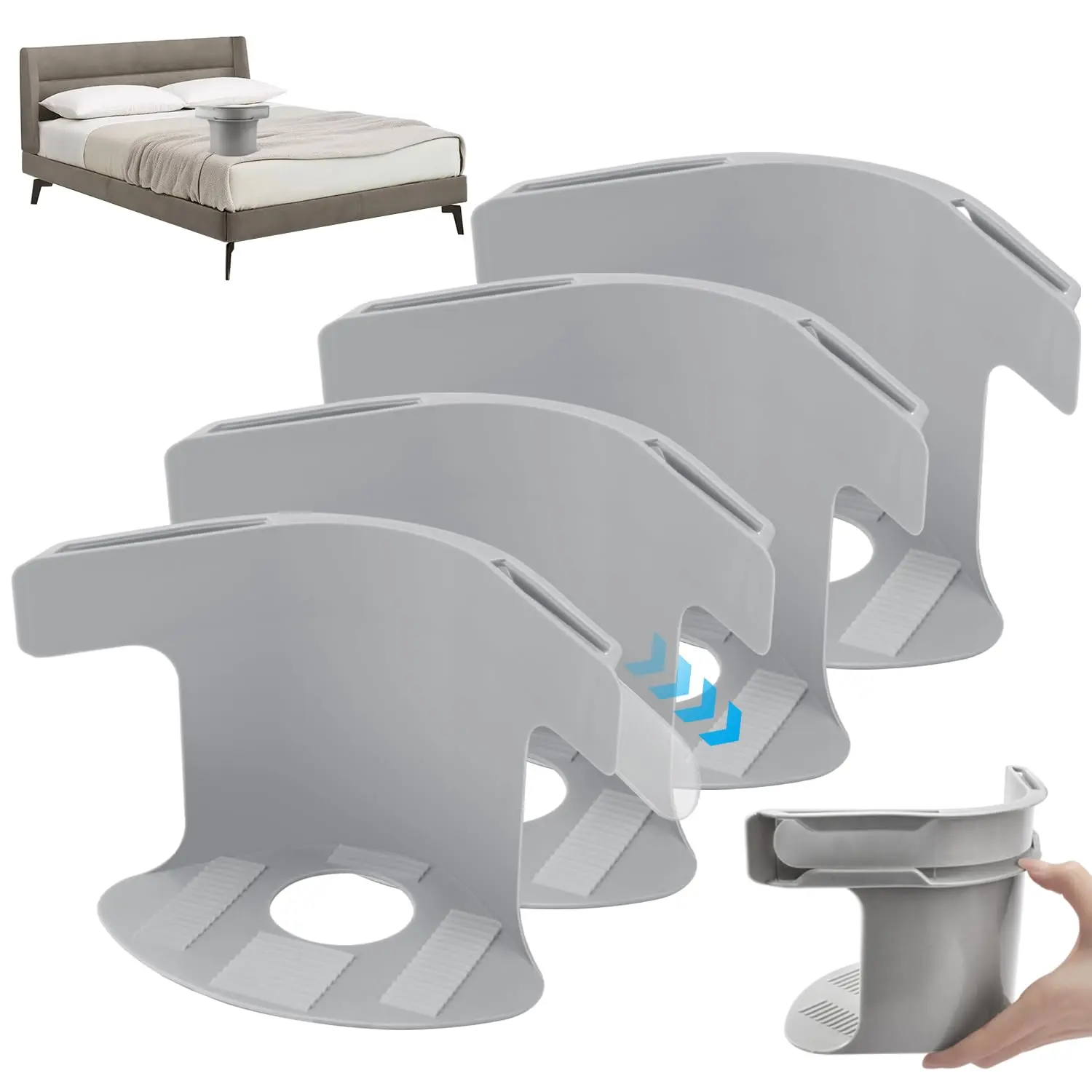 Lock Sheet Holders (4 Pack), Bed Sheet Lock Clips, Sheet Holders Keep Sheets Firm & Tight, Heavy Duty Bed Sheet Holder Corner Fitted Sheet Straps Fit All Mattress Size #TikTokShopBacktoSchool