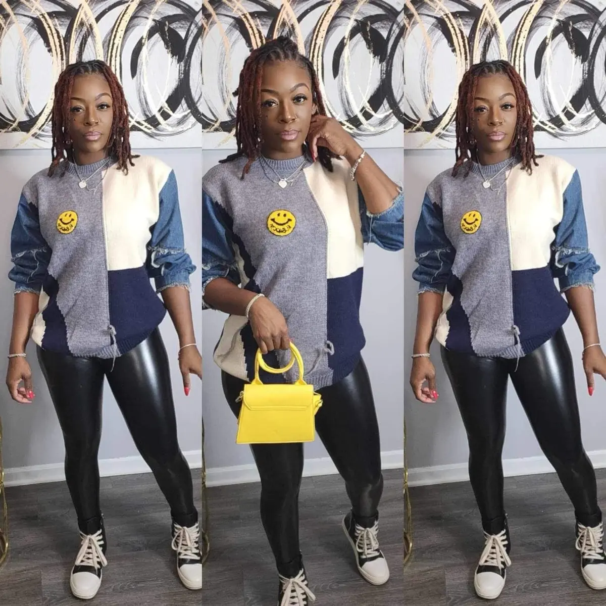 Smiley sweater Denim Women Womenswear Tops