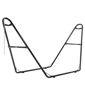 Basics 2 Person Heavy Duty Hammock Stand for Outside, Includes Portable Carrying Case, Outdoor, Steel Frame