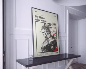 My Hero Academia Poster | My Hero Academia Print | Anime Poster | Anime Manga Art Print | Minimalist Poster | No Frame