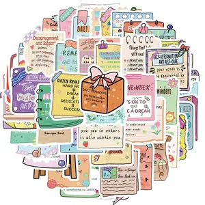 Mental Health Sticker, 50pcs/set Mental Health Matters Awareness Vinyl Laptops Decals, Water Bottles Bumper Helmet Book Decorative Sticker, Ornaments