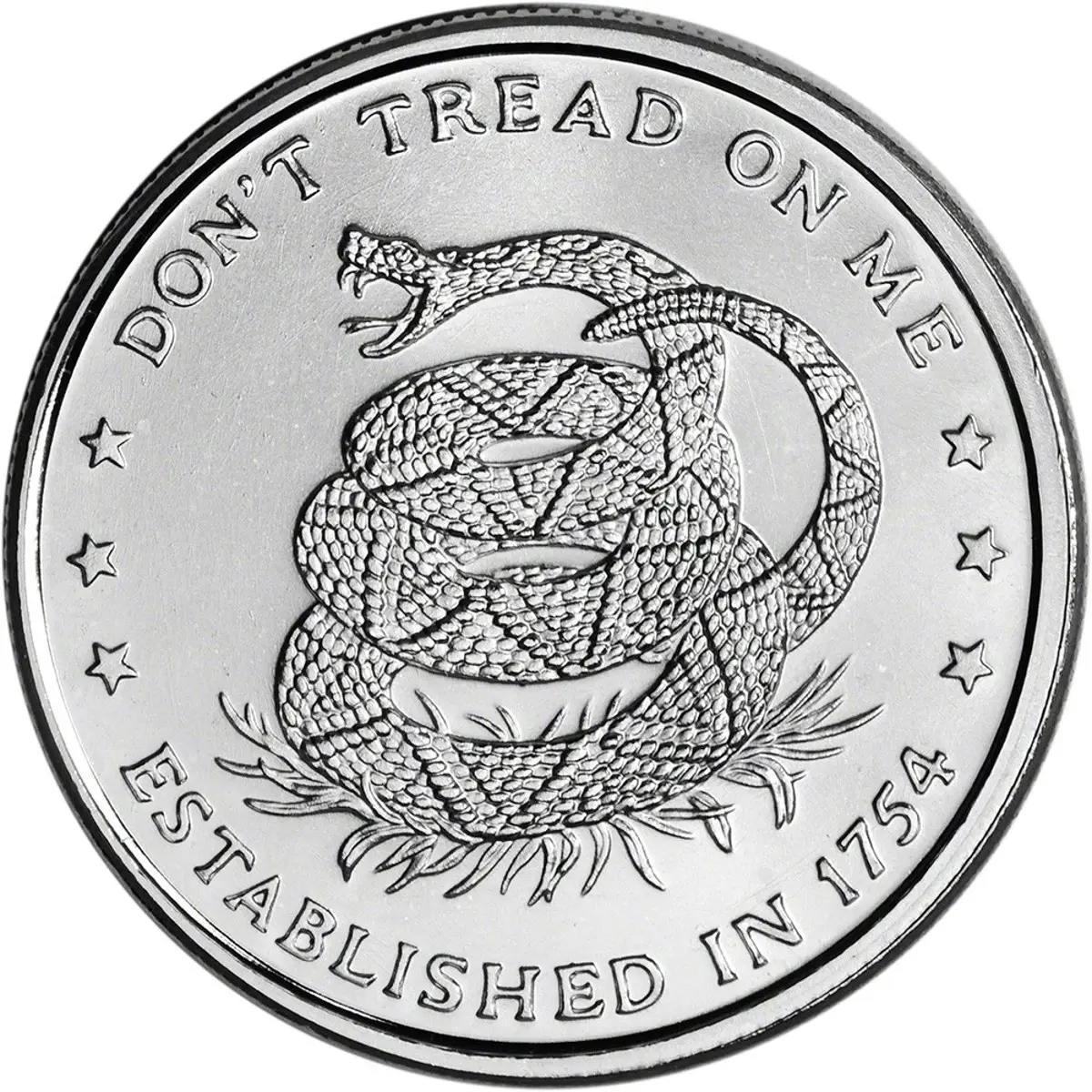 Cut Saw Mint Don't Tread on Me 1 oz Silver Round - Circulated