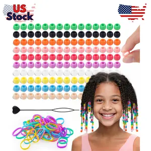 150Pcs 10mm Small Silicone Beads for Hair Braids