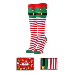 Zmart Christmas Gifts Stocking Socks for Women - Secret Santa Elf Knee Socks for Women, Xmas Stocking Stuffers for Teen Girls  SwimWeek  summervibes