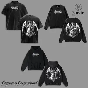Y2K Gothic Angel Washed Hoodie Tshirt & Sweatshirt– Dark Aesthetic Streetwear, 2k Clothing,Menswear Oversized Tops, gym,Clothing,Clothes gothic y2k, Vintage Men