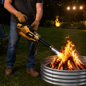 【FathersDayGift】ARTFLAMM Powerful Weed Torch,Propane Torch with Adjustable Flame,Kitchen Blow Torch for BBQ, Camping, Searing Steak, Welding (Tank Not Included)