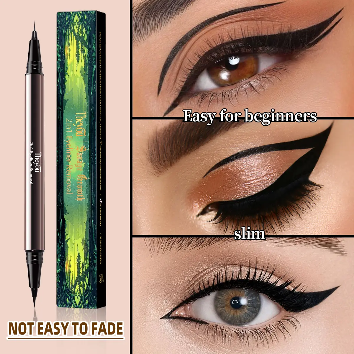 【The you】Ultra-Smooth Creamy Liquid Eyeliner | 2-in-1 Dual Tip | Weightless, Waterproof & 24H Long-Lasting 【The you】Ultra-Smooth Creamy Liquid Eyeliner | 2-in-1 Dual Tip | Weightless, Waterproof & 24H Long-Lasting