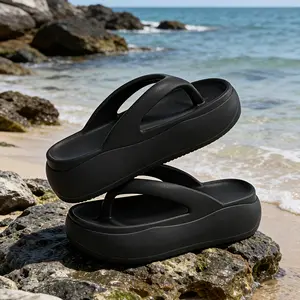 New Women'S Home 1.97inch Thick Sole Women'S Fashion Flip-Flops - Easy Casual/Convenient Comfortable/Outdoors/Beach/Travel/Slides Indoor, Women Shoes