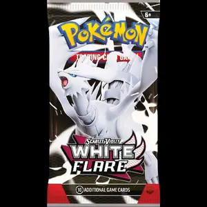 Pokémon Scarlet & Violet White Flare Trading Card Game Pack 10 Additional Cards for Collectors