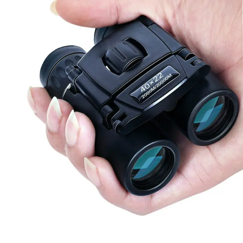 Unisex Compact Double Barrel Binoculars 40x22 with HD Low Light Vision, Handheld Size for Adults Outdoor Travel and Bird Watching, Hiking, Small Pocket