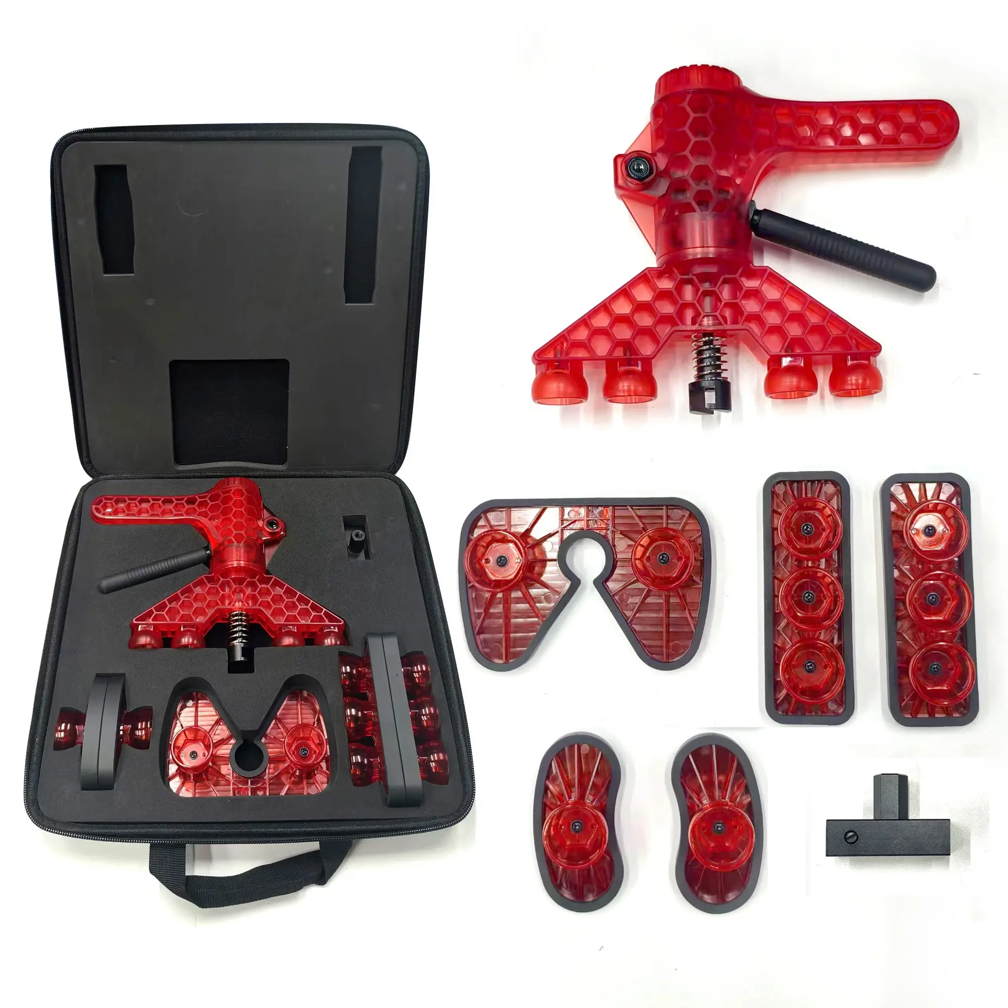WOYO PDR500 PDR Lifter, Car Dent Repair Puller Set, Includes 3 Different Pads Types, Adjustable Distance, Professional Auto Body Repair Tool Kit, Car Dent Remover, Dent Remover Tool For Car