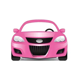 212 MAIN Life-Size Single-Side Pink Sports Car Cardboard Cutout - 37x50 in. Advanced Graphics Stand-In, Home Goods, Living Room Party Photo Prop Decor