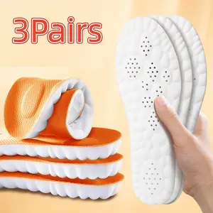 4D Sport Insoles,Breathable,Arch Support,PU Cushioning,Sweat-Absorbent,Elastic Shock Absorption,Comfortable,for Sports,Gym Fitness and Daily Wear