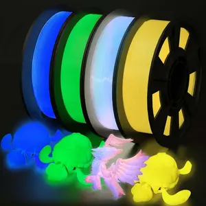 Filajoy3d Glow in the Dark Filament Multicolor, Pla 1.75mm, Accurate +/-0.03mm, 250g X 4-Pack, Ideal for 3D Printing