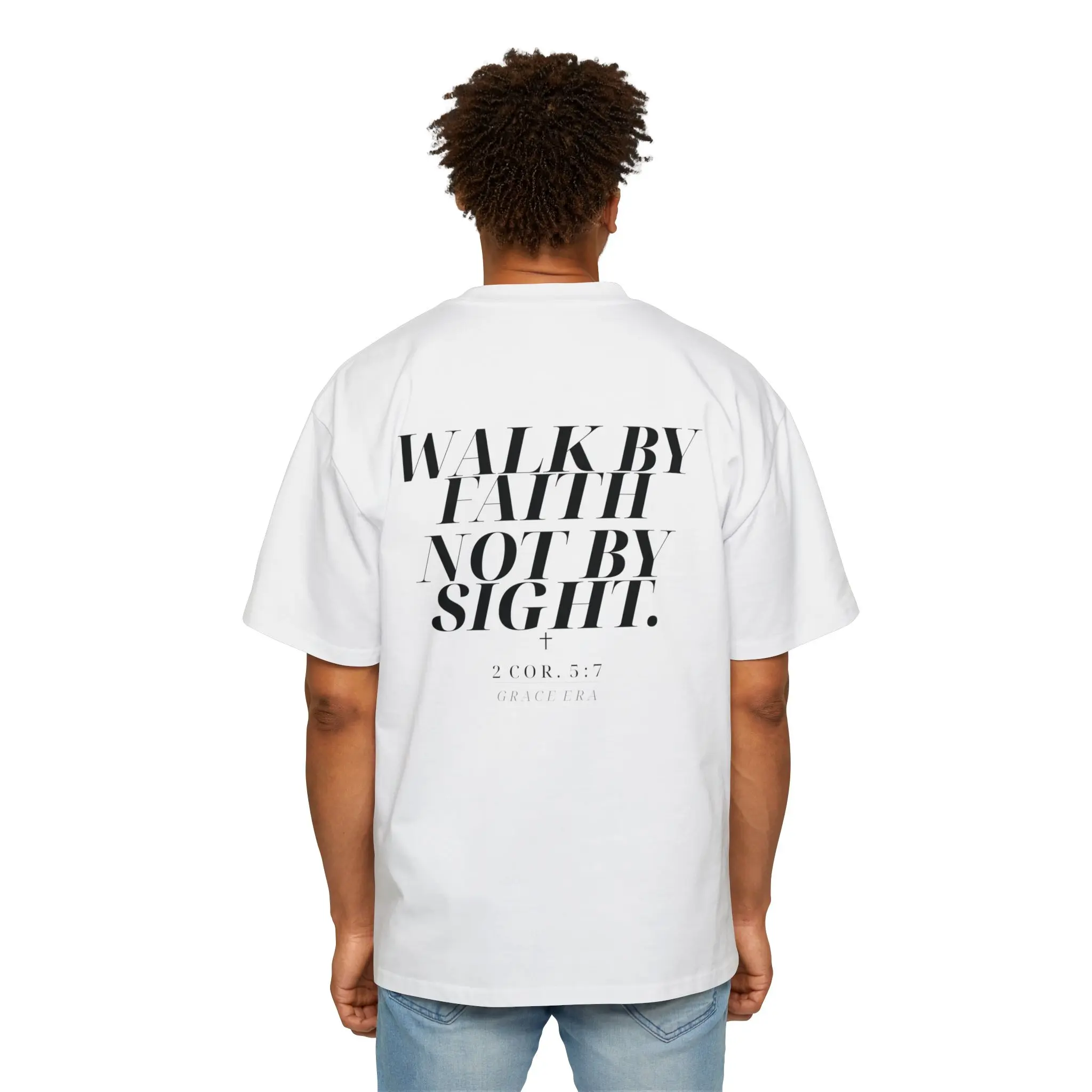 Walk By Faith Not By Sight T-Shirt | Inspirational Scripture Tee 2 Cor 5:7