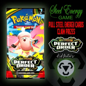 Kid Motors Tv Perfect Order Booster Pack STEEL Energy Pull Any Steel (LIVE RIP)