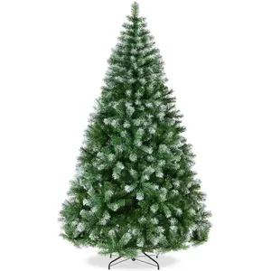 Best Choice Products Artificial Christmas Tree, Premium Unlit Pine Design, Dense Branches  w/Easy Assembly - Frosted Pine
