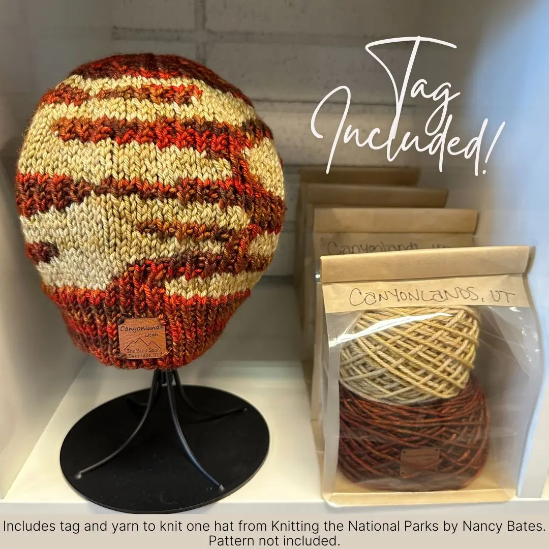 Canyonlands, UT, Nat'l Park Hat Kit, The Yarn Shop, Knitting Kit