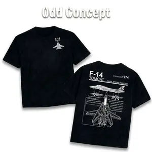 F-14 Tomcat, Naval Strike Fighter, US Navy Jet, 1974 Blueprint, Schematic, Technical Specs, Aviation Enthusiasts, Pilots, Veterans, Top Gun, Men's Graphic Tee