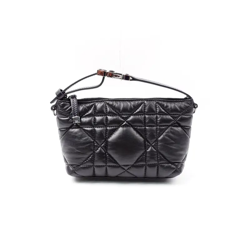 Pre-owned Dior Calfskin Shoulder Bags Travel Nomad Black Shoulder Bag H ZY0000378604