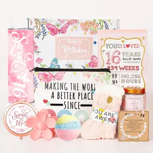 Sweet 16 Gifts for Girls - 16th Birthday  for Girl - Sweet Sixteen  for Girls Trendy 2025 - Coolest 16 Birthdays Gifts Box,  Gifts for 16 Year Old Teen Girl,16th Birthdays Decoration Ideas