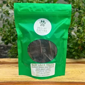 Fed By Nature Beef Liver Dog Treats – Human Grade, Single Ingredient