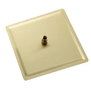 16" Square Rainfall Shower Head, Wall/Ceiling Mounted, Gold