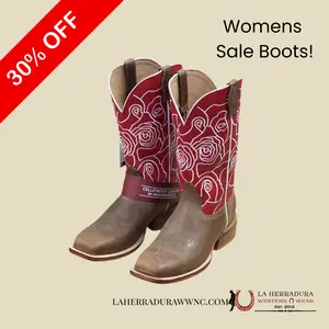 TWISTED X BOOTS RED ROSES WHITE TUBE BROWN BOOT SQUARE WXTL003