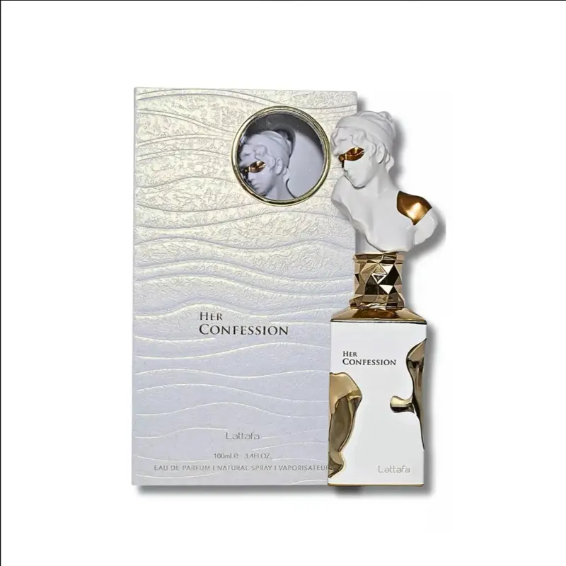 Lattafa Her Confession Eau de Parfum for Women Spray, 3.4 Oz / 100 ml