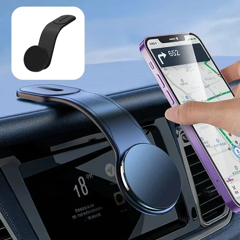 New Foldable Magnetic Car Phone Mount, Magsafe‑Compatible Dashboard Cell Phone Holder for Car Navigation