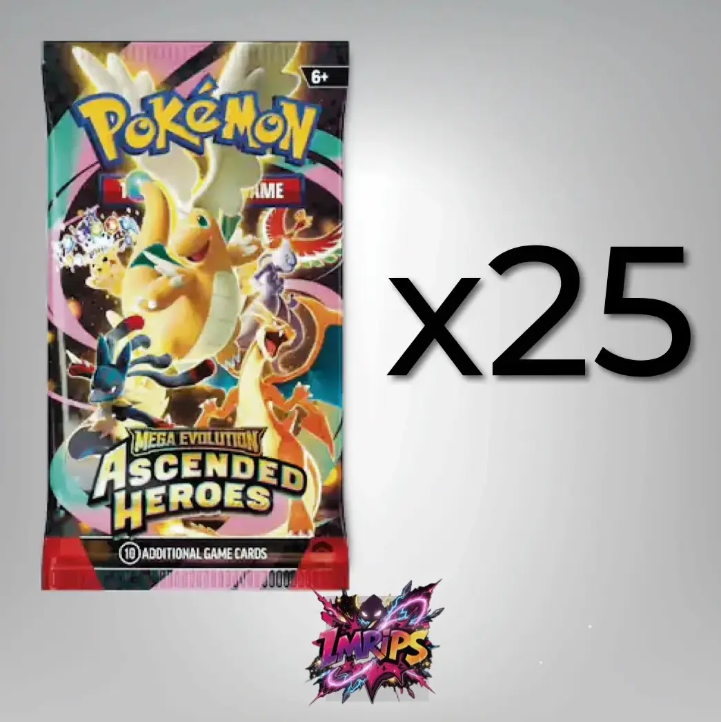 Ascended Heroes 25 Booster Packs (LIVE RIP)
