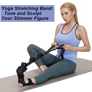 Multi-Loop Yoga Stretch Band - Resistance Band for Slimming & Toning, Perfect for Yoga & Pilates Beginners, Yoga Stretching Rope