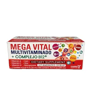 Mega Vital Antioxidants Multivitaminado with Complejo B12 Dietary Supplement Vitaminized Syrup 10.71 fl oz 315 ml