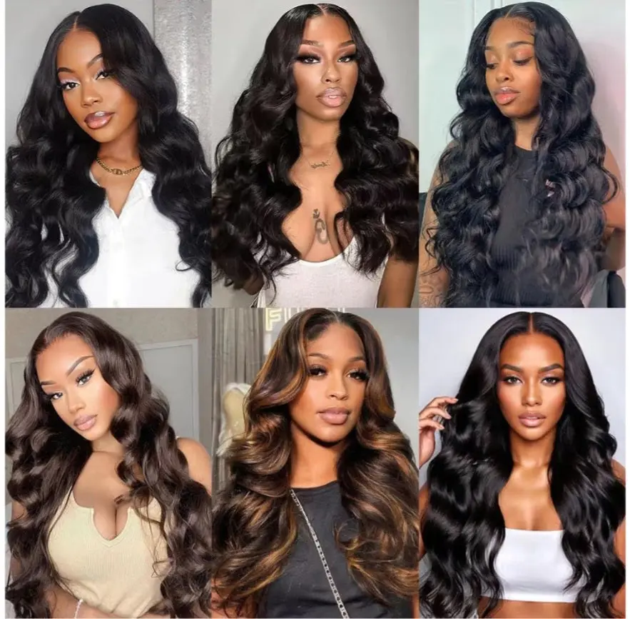 Wavia- Body Wave Human Hair Bundles With 2×6 closure