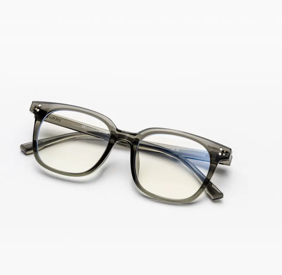 EYEPLUS 2505 C6 Gray Optical Eyeglass Frames – Lightweight Stylish Prescription Glasses, Unisex Everyday Eyewear