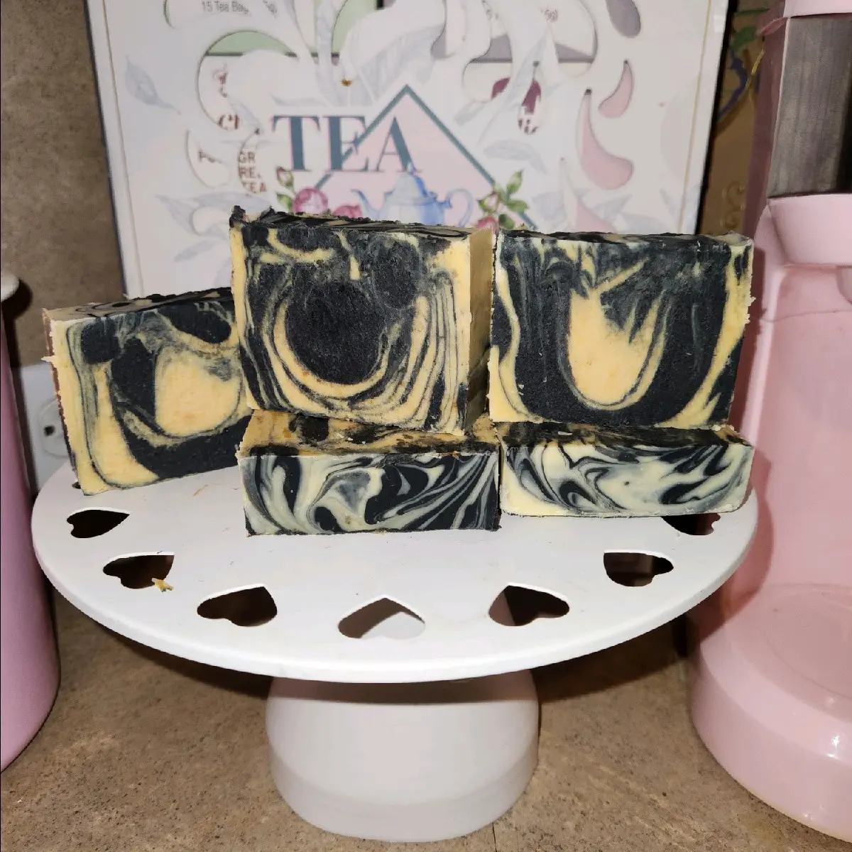 milky black ice Soap