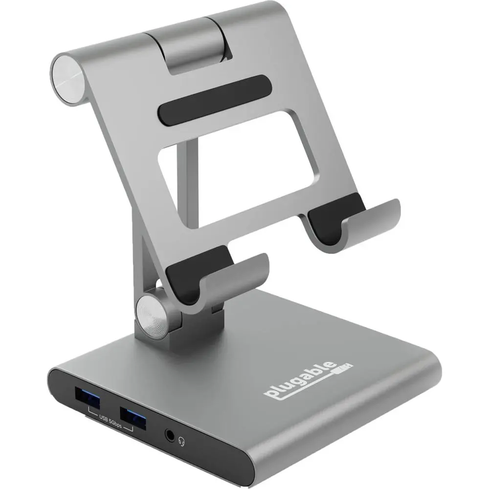 Plugable UDS-7IN1 USB-C Docking Station with Phone/Tablet Stand