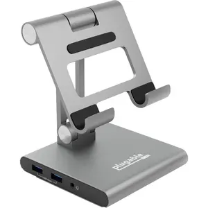 Plugable UDS-7IN1 USB-C Docking Station with Phone/Tablet Stand